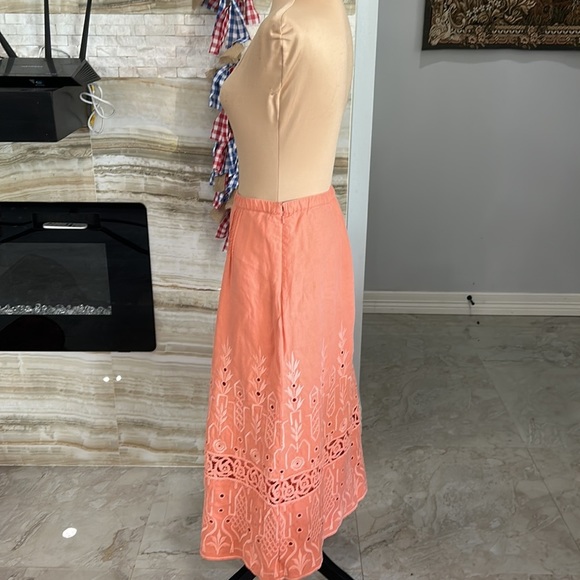 J. Jill Embroidered Maxi Skirt Size S - Picture 4 of 13